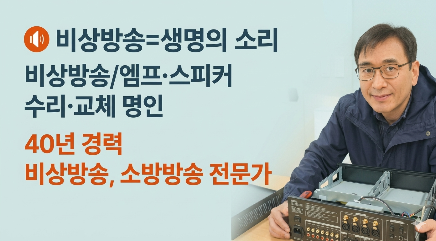 경광순(비상방송,앰프)