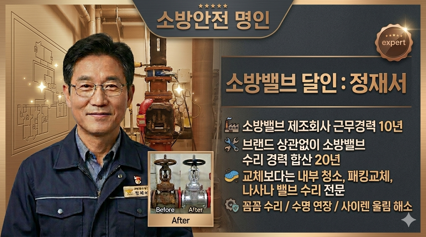 소방밸프 알람밸브 프리액션밸브 수리